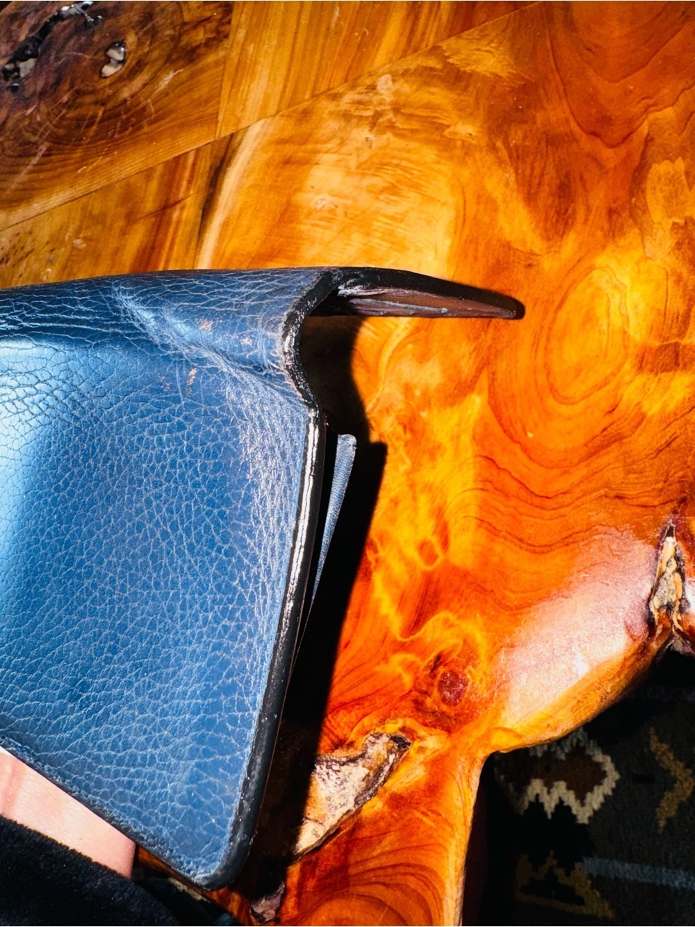 EGA Louis Vuitton Porte feiulle Brazza Taurillon Leather Long Wallet 2017 blue - Picture 9 of 16